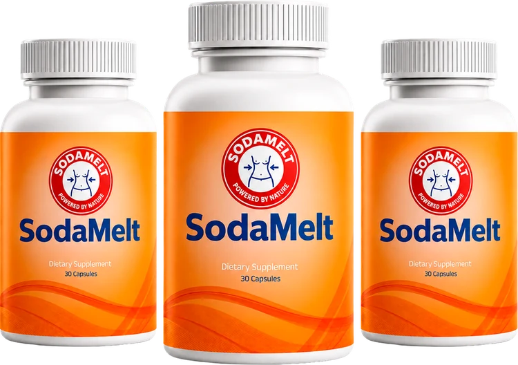 Sodamelt digestive wellness supplement, 3-bottle kit